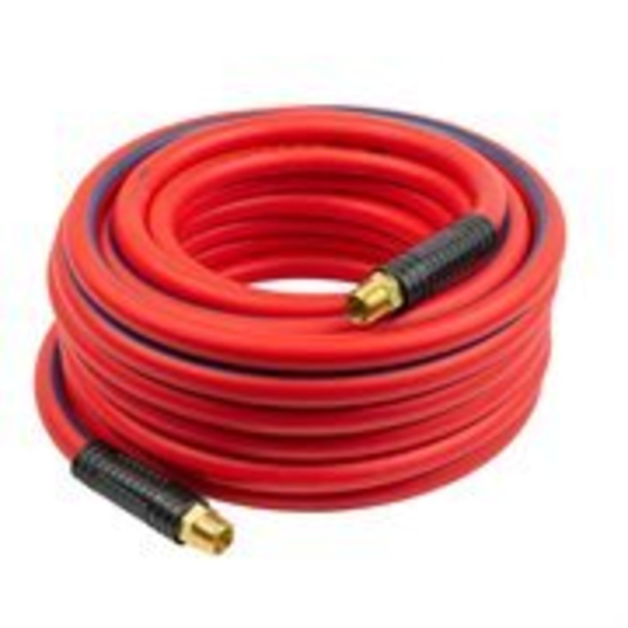 Lincoln Lubrication Hybrid Polymer Air/Water Replacement Hose — 50ft. Length, 1/2in. dia., 1/4in. NPT Brass Fittings, Model# 83754